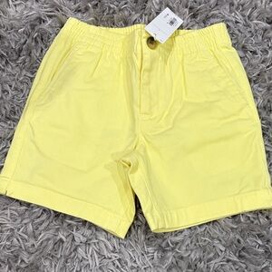 BNWT Janie and Jack Light Yellow Boys Flat Front Shorts Size 3